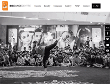 Tablet Screenshot of bigdancecentre.com